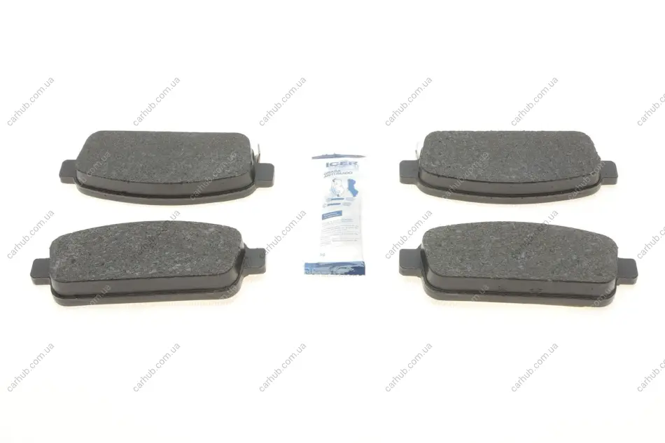 Колодки гальмівні (задні) Nissan Rogue 10-13/Opel Zafira C/Mokka 11-/Astra J/Chevrolet Cruze 09- ICER 181943 (фото 1)