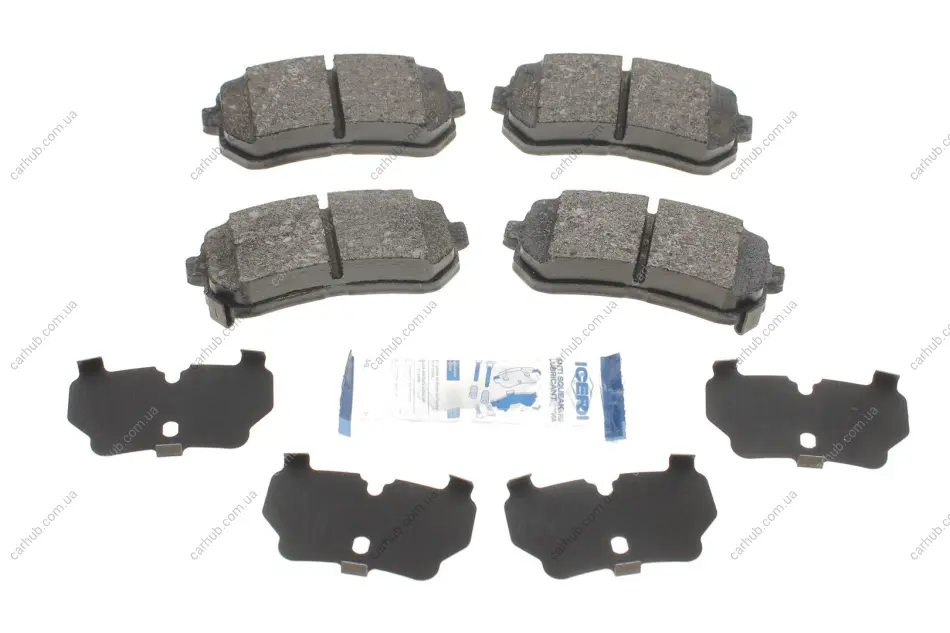 Колодки гальмівні (задні) Hyundai Tucson 15-/Sonata 05-15/ix20/ix35/Kia Cerato/Sportage/Picanto 10- ICER 181955 (фото 1)