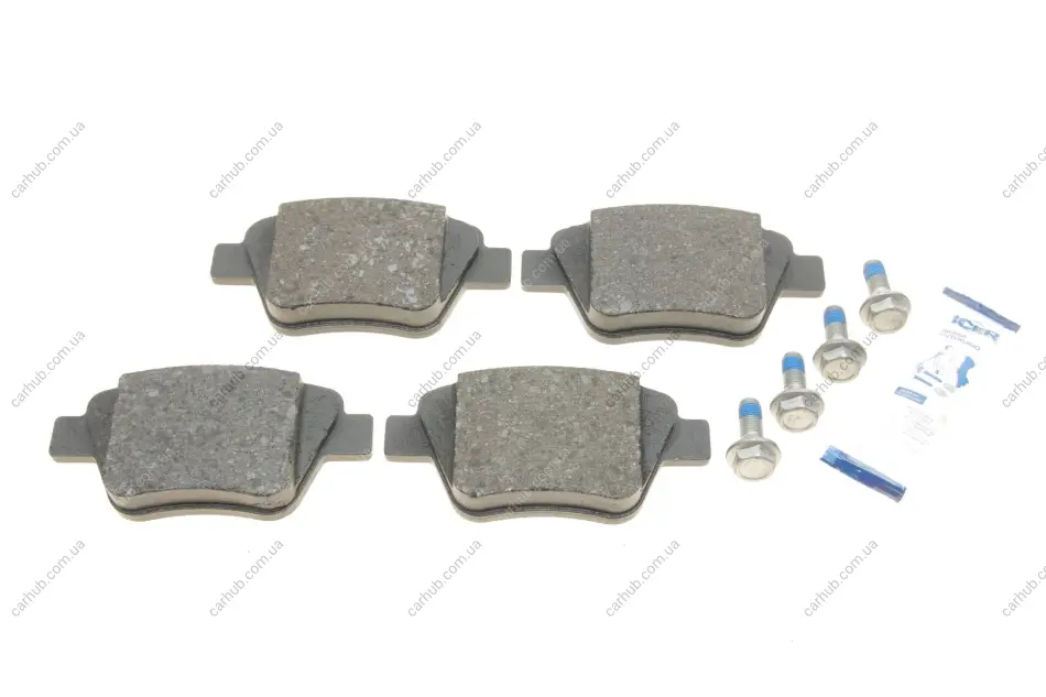 Колодки гальмівні (задні) Audi A1/A3/Skoda Octavia/SuperB/Yeti/VW Caddy/Touran/Golf/Passat B7/B8 04 ICER 181967 (фото 1)