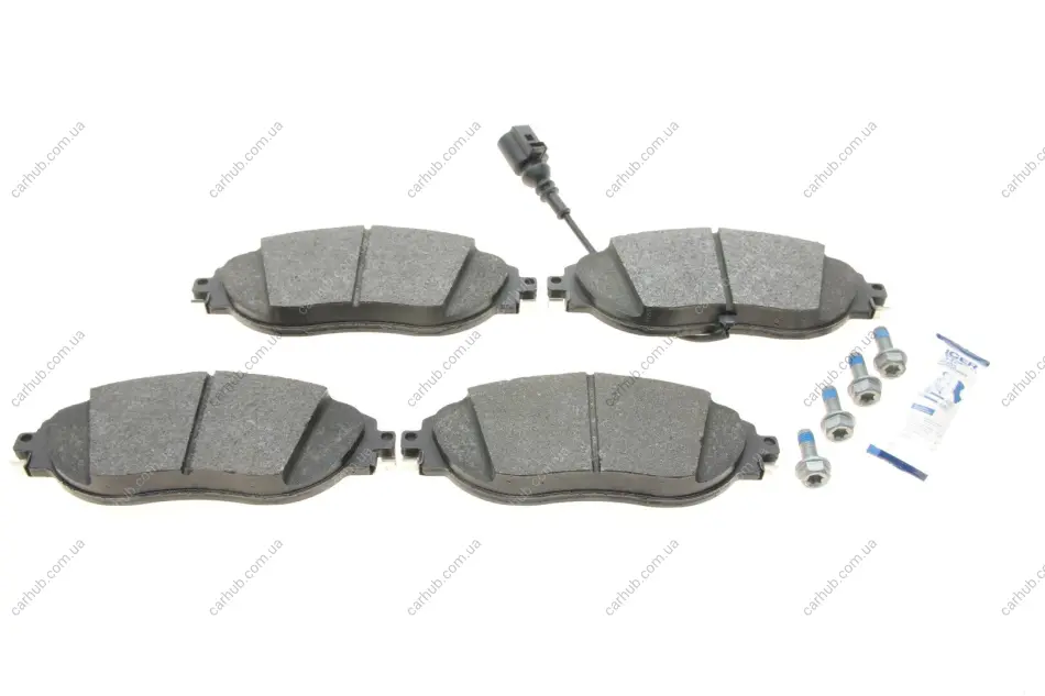Колодки гальмівні (передні) Audi Q3 18-/A3/Skoda Octavia/VW Passat B6-B8/Golf/Tiguan 12- (+датчик) ICER 182018 (фото 1)