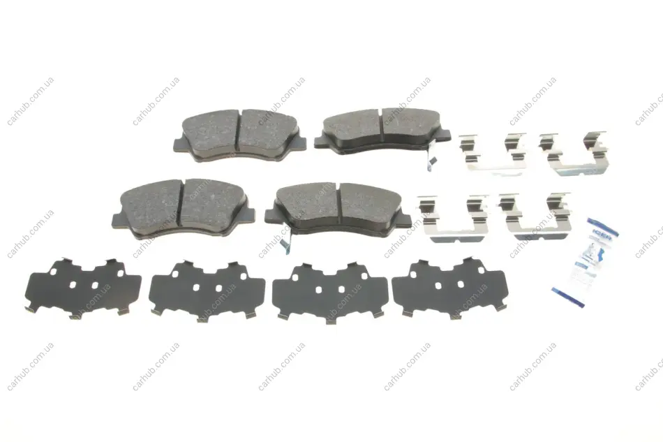 Колодки гальмівні (передні) Hyundai Accent IV 10-/ i20 14-/Solaris 17-/Kia Rio III 11- ICER 182035 (фото 1)
