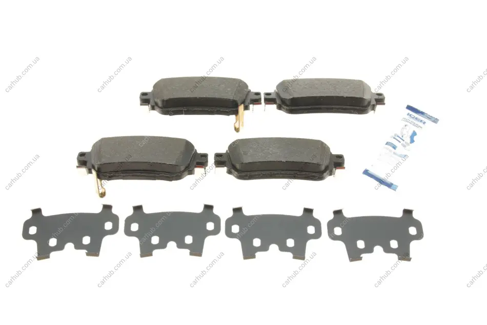Колодки гальмівні (задні) Nissan Leaf 17-/Qashqai/X-trail 13-/Renault Kadjar 15-/Koleos 16- ICER 182188 (фото 1)