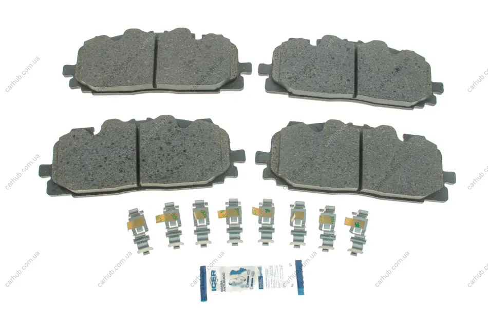 Колодки гальмівні (передні) Audi A4/A5/Q5/Q7 15-/ A5 Sportback 07-17/ A6/A7/A8/Q3/Q8/VW Touareg 17- ICER 182254 (фото 1)