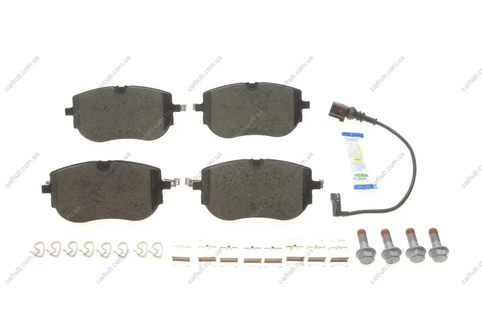 Колодки гальмівні (передні) Audi Q4 e-tron/Skoda Enyaq iV/VW ID.4/ID.5 20- (+датчик) ICER 182394 (фото 1)
