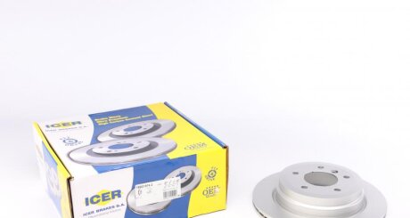 Диск гальмівний (задній) BMW 1 (E81/E87)/3 (E90-E93) 04-13/X1 (E84) 09-15 (300x20)(з покр.)(вентильований) ICER 78BD1974-2