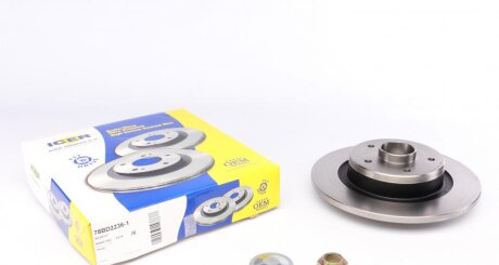 Диск гальмівний (задній) Renault Laguna I/II 93- (274x11) (з підшипником) (з покриттям) (повний) ICER 78BD2236-1