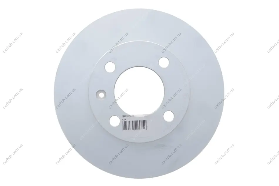Диск гальмівний (передній) Audi 80 72-86/VW Passat/Golf 73-97/Polo 81-94 (239x10) (з покр.) (повний) ICER 78BD3325-2 (фото 1)