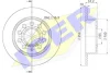 Диск гальмівний (задній) Audi A3/Seat Leon/Skoda Octavia/VW Golf 04- (253x10) (з покриттям) (повний) ICER 78BD5640-2 (фото 1)
