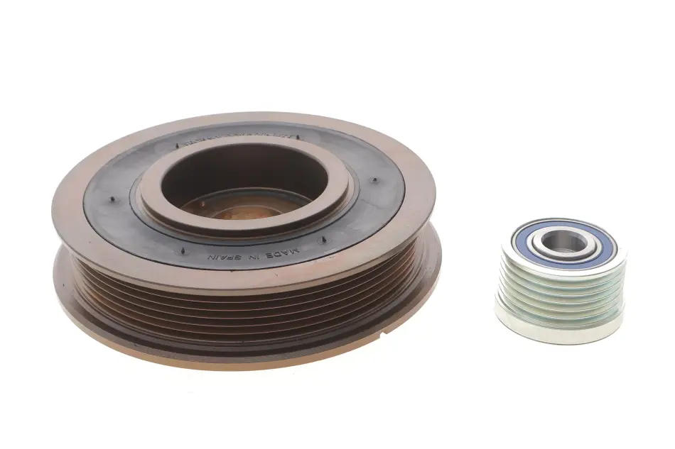 Шків колінвалу + шків генератора Opel Astra G/Vectra B 2.0/2.2 CDTI (6PK) IJS GROUP 17-1030KIT (фото 1)