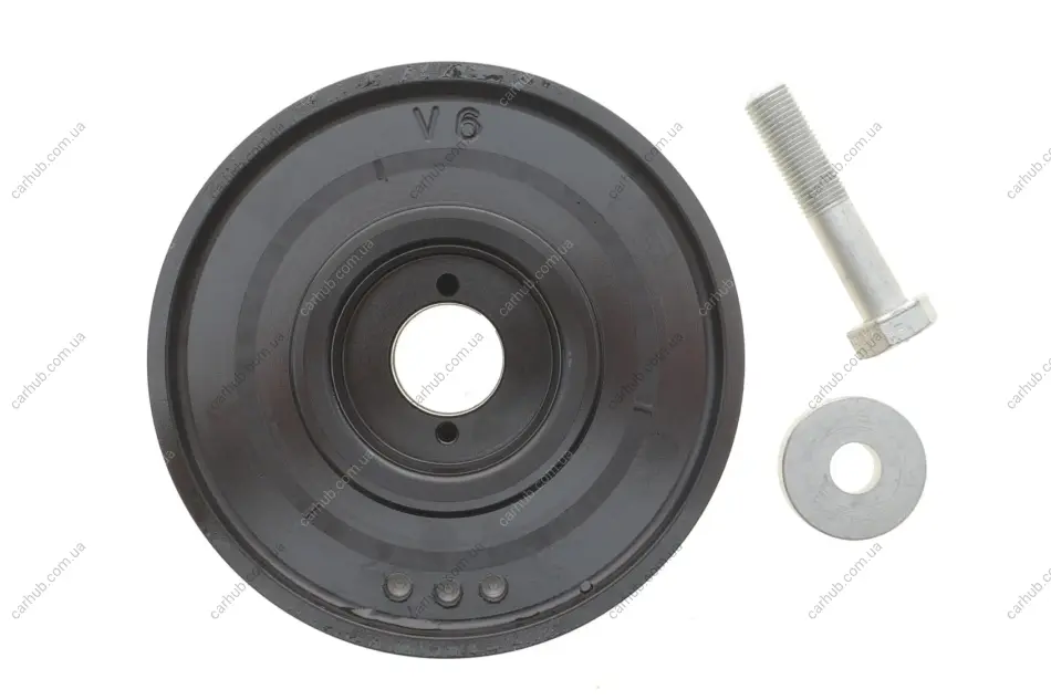 Шків колінвалу + шків генератора Citroen Berlingo/Jumpy/Peugeot Expert 1.9D/2.0HDI 98- (6PK) (з болтами) IJS GROUP 17-1085SET (фото 1)