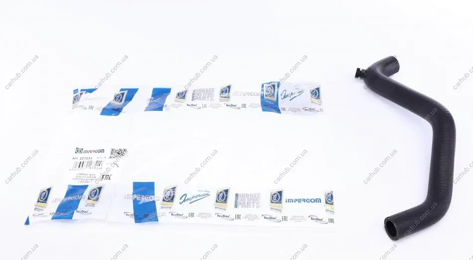 Патрубок радіатора Audi 80/90/100 1.3-2.8 72-96 IMPERGOM 221013 (фото 1)