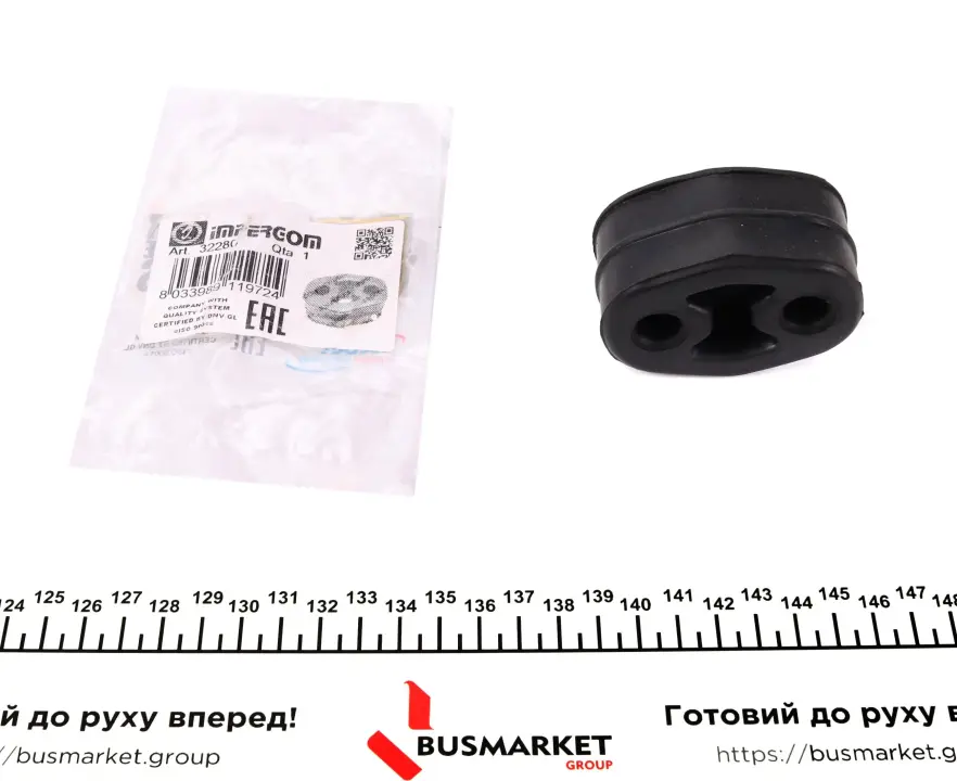 Гумка глушника VW Caddy II 95-04 IMPERGOM 32280 (фото 1)