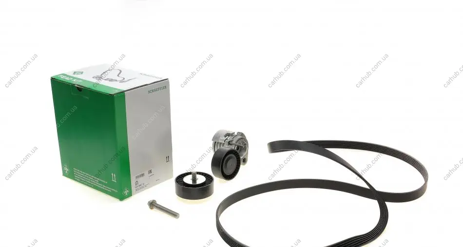 Комплект ременя генератора BMW 3 (E90)/5 (E60)/6 (E63)/7 (E65/E66/E67) 04-11 (6PK1990) INA 529 0043 10 (фото 1)
