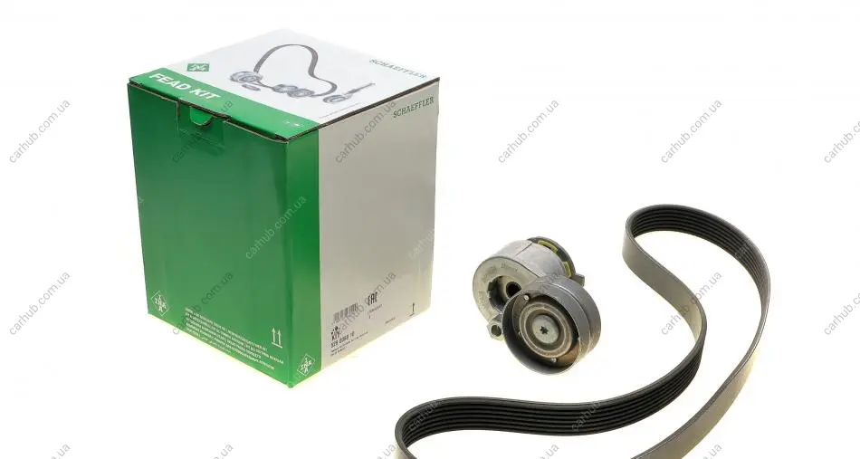 Комплект ременя генератора Renault Megane/Scenic 1.9 dCi/2.0 16V 03- (7PK1125) INA 529 0088 10 (фото 1)