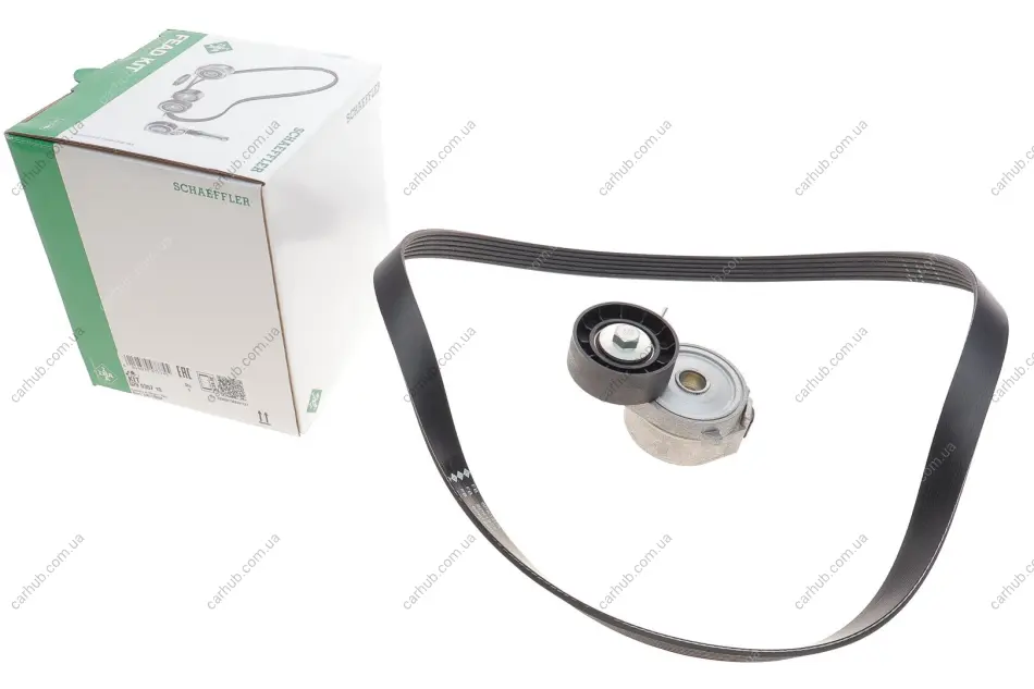 Комплект ременя генератора Citroen C5/C6/Peugeot 407/508/607/807 06- (6PK1203) INA 529 0357 10 (фото 1)