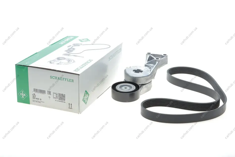 Комплект ременя генератора Audi A3/Seat Leon/Skoda Octavia/VW Caddy/Passat B6 1.6-2.0 03- (6PK1043) INA 529 0429 10 (фото 1)