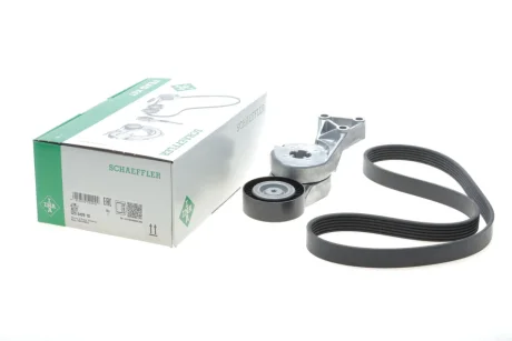 Комплект ременя генератора Audi A3/Seat Leon/Skoda Octavia/VW Caddy/Passat B6 1.6-2.0 03- (6PK1043) INA 529 0429 10