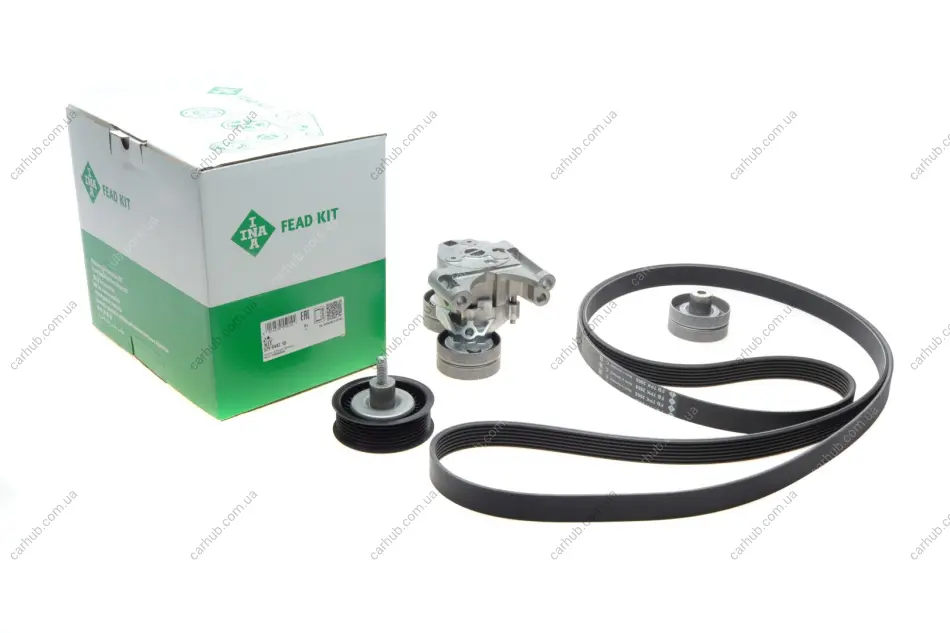 Комплект ременя генератора Ford Transit 2.2 TDCi 11- (7PK2968) INA 529 0442 10 (фото 1)