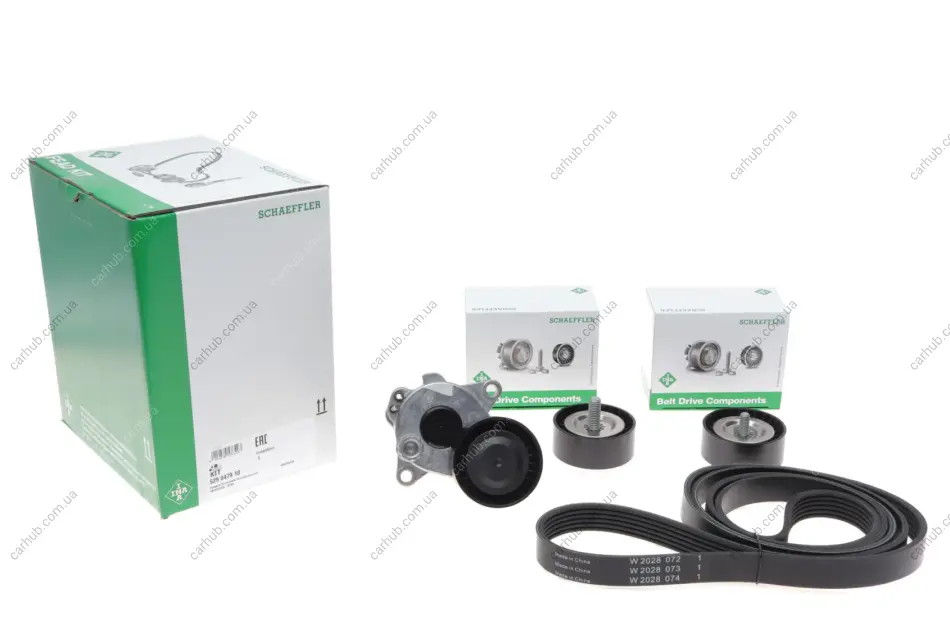Комплект ременя генератора MB E-class (W212) 09-16, (6PK 2155) INA 529 0479 10 (фото 1)