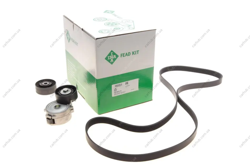 Комплект поликлинових ременів (з роликами) FORD GALAXY II, GALAXY MK II, MONDEO IV, S-MAX LAND ROVER DISCOVERY SPORT, FREELANDER 2 2.2D 10.06- INA 529 0518 10 (фото 1)