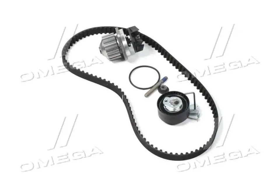 Комплект ГРМ (ремінь + ролик + водяний насос) CITROEN BERLINGO, C2, C2 ENTERPRISE, C3 I, C3 II, SAXO PEUGEOT 106 II, 206, 206+, PARTNER 1.1/1.1LPG 05.96-09.16 INA 530 0334 30 (фото 1)