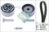 Комплект ГРМ (ремінь + ролик) CHEVROLET CRUZE, TRAX OPEL ASTRA G, ASTRA H, ASTRA H CLASSIC, ASTRA H GTC, ASTRA J, ASTRA J GTC, COMBO, COMBO TOUR, CORSA C, CORSA D, MERIVA A, MERIVA B 1.7D 02.00- INA 530 0338 10 (фото 2)