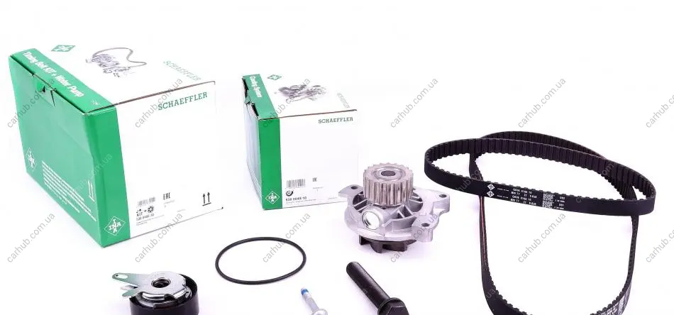 Комплект ГРМ (ремінь + ролик + водяний насос) AUDI A6 C4 VW LT 28-46 II, TRANSPORTER T4 2.4D/2.5D 07.90-07.06 INA 530 0406 30 (фото 1)