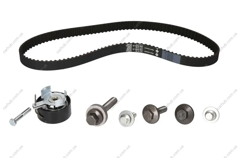 Комплект ГРМ (ремінь + ролик) VOLVO C30, S40 II, V50 FORD B-MAX, C-MAX, C-MAX II, ECOSPORT, FIESTA, FIESTA V, FIESTA VI, FOCUS C-MAX, FOCUS II, FOCUS III, FUSION, GRAND C-MAX 1.2-1.6LPG 11.01- INA 530 0495 10 (фото 1)