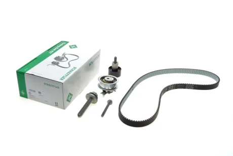 Комплект ГРМ (ремінь + ролик) AUDI A1, A1 CITY CARVER, A3, A4 B9, A5, Q2, Q3 CUPRA FORMENTOR, LEON, LEON SPORTSTOURER SEAT ALHAMBRA, ARONA, ATECA, IBIZA IV, IBIZA IV SC 1.0-Electric 03.11- INA 530 0592 11