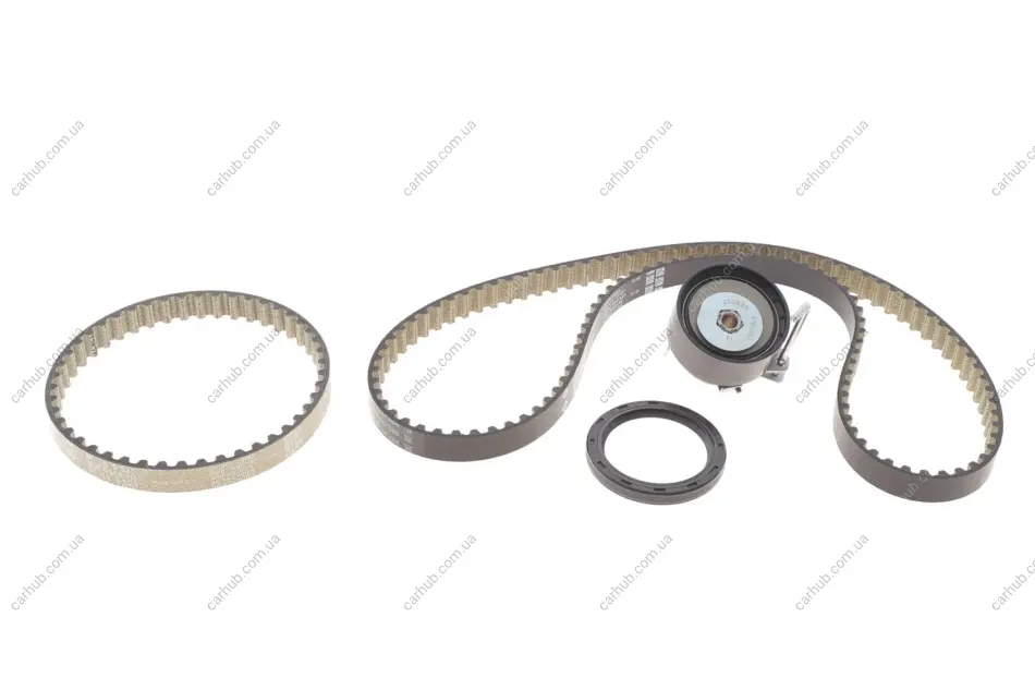 Комплект ГРМ (ремінь + ролик) з ущільненнями FORD B-MAX, C-MAX II, ECOSPORT, FIESTA VI, FIESTA VII, FOCUS III, FOCUS IV, GRAND C-MAX, MONDEO V, TOURNEO CONNECT V408 NADWOZIE WIELKO 1.0-2.0 02.12- INA 530 0960 10 (фото 1)