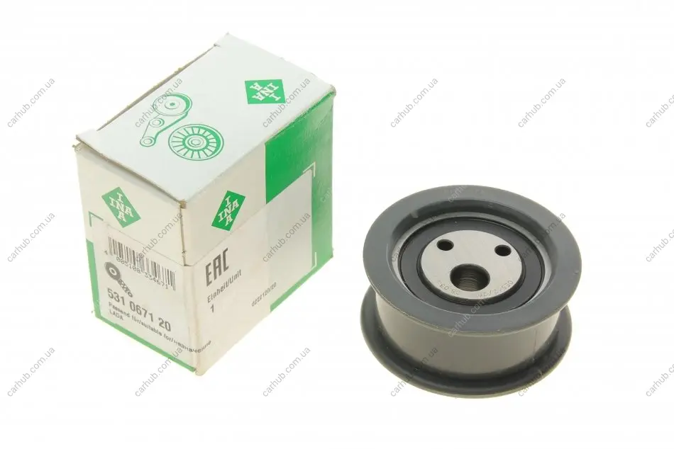 Натягуючий ролик ременя ГРМ LADA 110, 111, 112, KAL, SAMARA 1.1-1.6LPG 01.86-12.13 INA 531 0671 20 (фото 1)