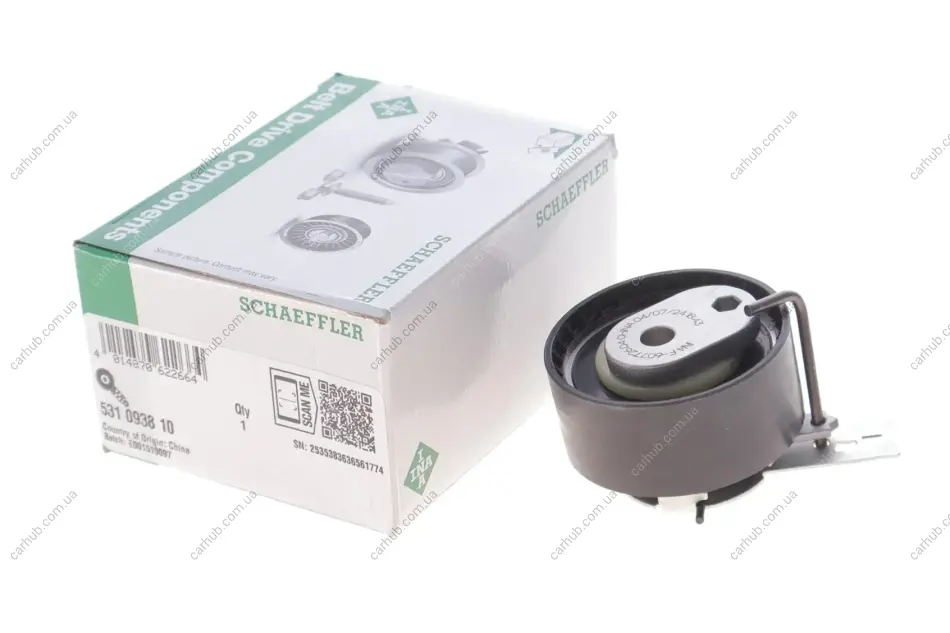 Ролик ГРМ Volvo XC40 T2/T3/T4/T5 Plug-in Hybrid, 18- INA 531 0938 10 (фото 1)