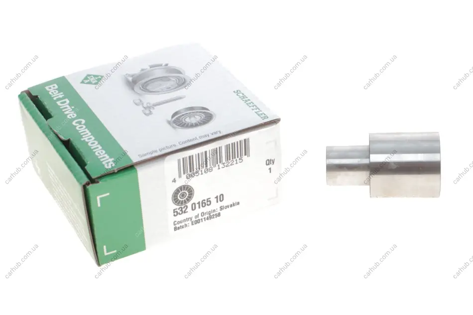 Паразитний ролик ременя ГРМ AUDI A3 SEAT CORDOBA, CORDOBA VARIO, IBIZA II, INCA, LEON, TOLEDO II SKODA OCTAVIA I VW BORA, BORA I, CADDY II, GOLF IV, NEW BEETLE, POLO 1.9D 11.95-03.10 INA 532 0165 10 (фото 1)