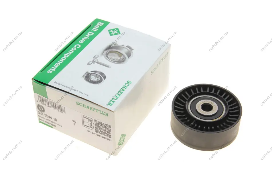 Ролик поліклинового ременя FORD GALAXY II, GALAXY MK II, MONDEO IV, S-MAX JAGUAR XF I, XF SPORTBRAKE LAND ROVER DISCOVERY SPORT, FREELANDER 2 2.2D 10.06- INA 532 0544 10 (фото 1)
