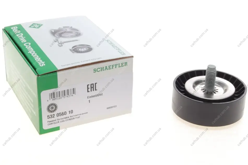 Ролик генератора Mitsubishi Lancer/Outlander/Jeep Patriot 06- (натяжний) (24.5x70) INA 532 0560 10 (фото 1)