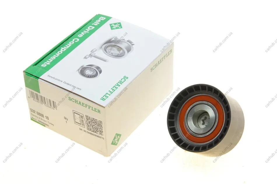 Ролик ГРМ Volvo S60/S80/S90/V40/V60/V70/V90/XC40/XC60/XC70/XC90 2.0d 13- (паразитний) INA 532 0888 10 (фото 1)