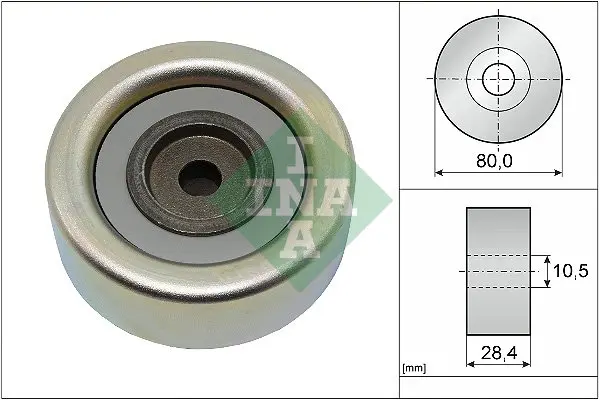 Ролик поліклинового ременя MITSUBISHI L200 / TRITON, PAJERO SPORT II 2.5D 11.05- INA 532 0933 10 (фото 1)
