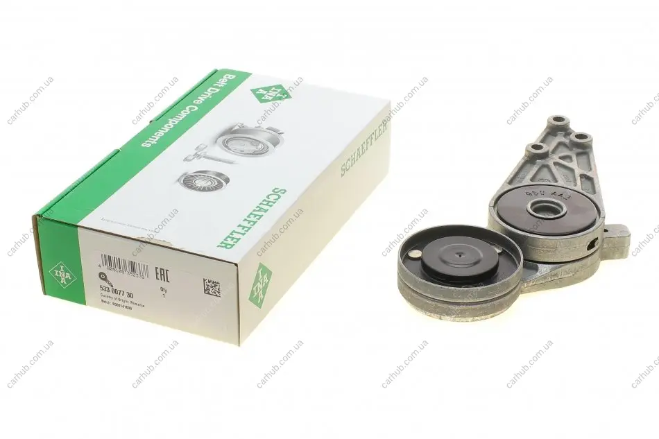 Натяжник ременя генератора Audi A4/A6/Skoda Superb/VW Passat 1.8 94-08 (73-21.3mm) INA 533 0077 30 (фото 1)