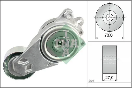 Натяжник ременя генератора Toyota Corolla/Yaris 01-12 INA 534 0408 10