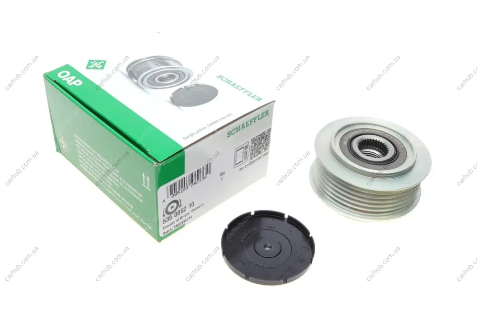 Шків генератора VW LT 2.8TDI 116kw/T4 2.5TDI 65/75kw INA 535 0052 10 (фото 1)
