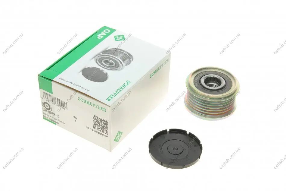 Шків генератора Citroen Berlingo/Jumpy/Peugeot Boxer/Expert/Partner 1.6-2.2HDI 00- INA 535 0062 10 (фото 1)