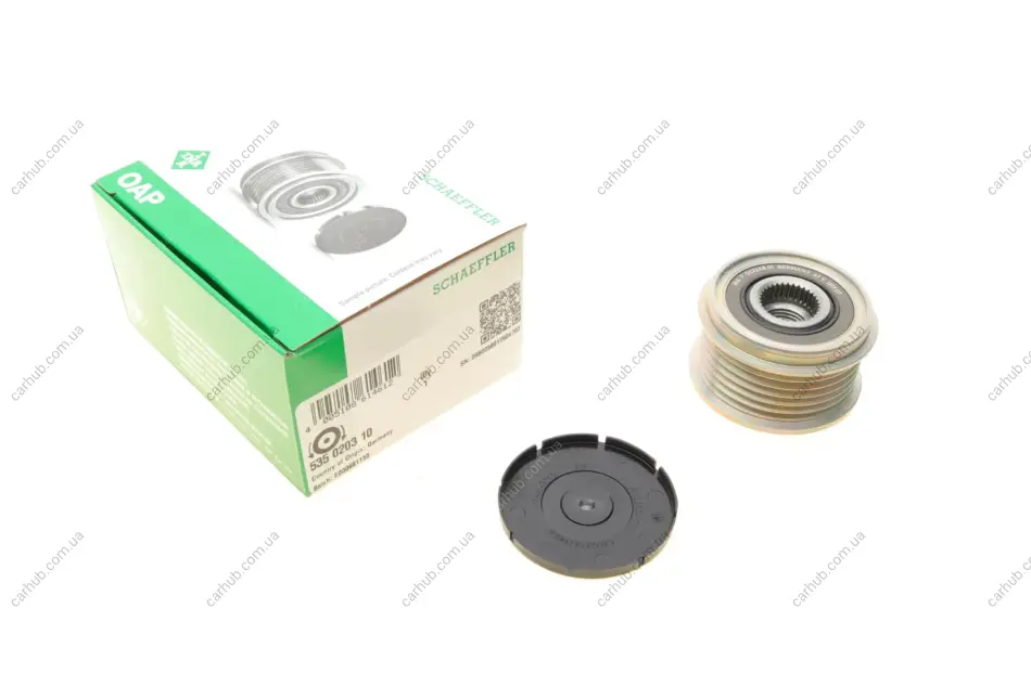 Шків генератора BMW 3 (E90/F30/F80)/ 5 (F10) 05-16, N47 D20A/D20C, 6PK INA 535 0203 10 (фото 1)