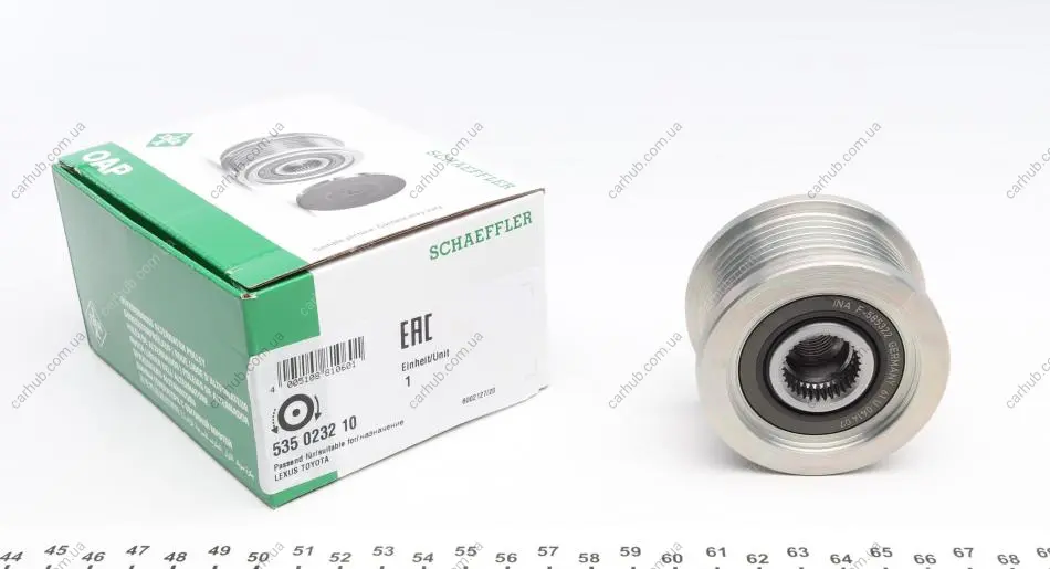 Шків генератора Toyota Land Cruiser/Rav 4/Auris 2.0-3.0D 02- INA 535 0232 10 (фото 1)