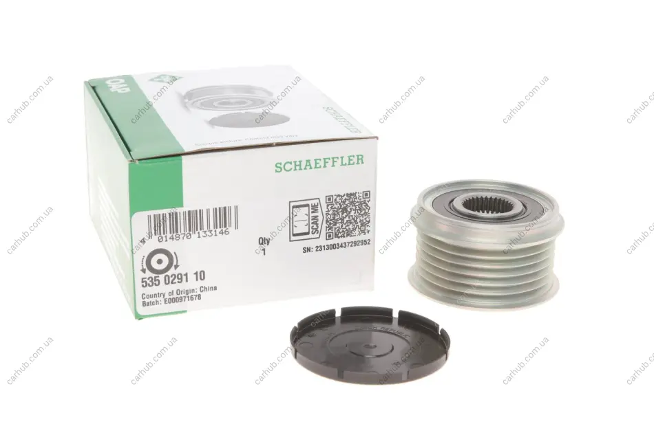 Шків генератора Renault Megane IV 1.6 16V 16- INA 535 0291 10 (фото 1)