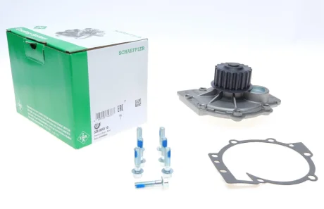 Насос охолоджуючої рідини, з ущільненням VOLVO 850, 960, 960 II, C30, C70 I, C70 II, S40 I, S40 II, S60 I, S60 II, S70, S80 I, S80 II, V40, V50, V60 I, V70 I, V70 II, V70 III 1.4-2.9 08.90- INA 538 0043 10
