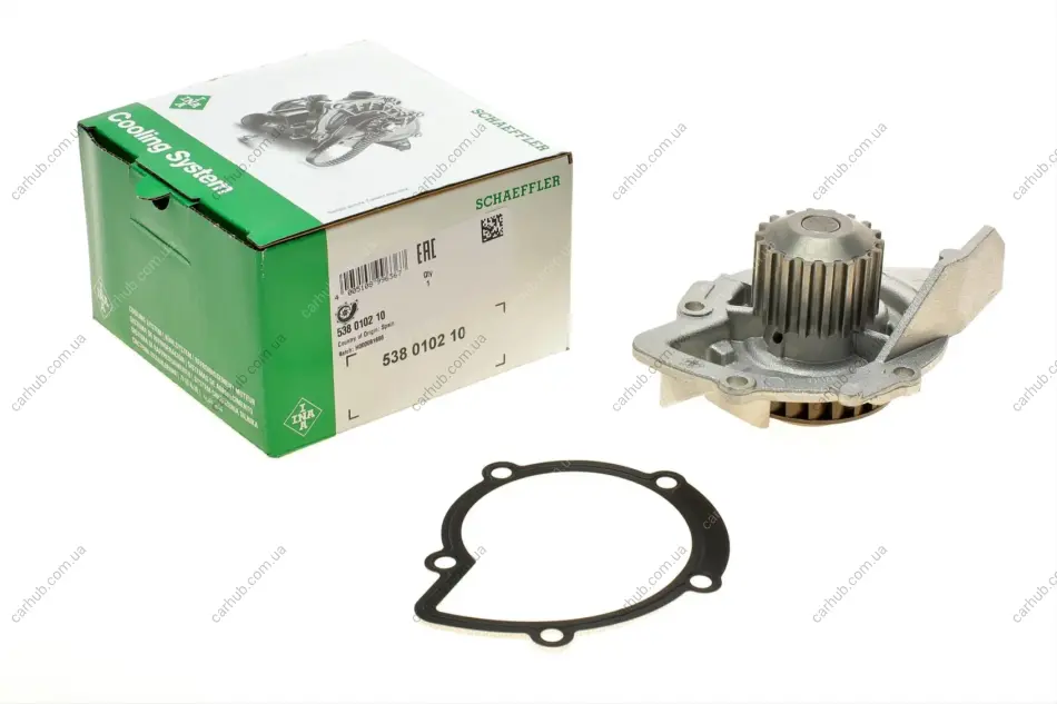 Помпа води Citroen C4/C5/C8/Jumpy/Fiat Scudo/Peugeot 308/407/508/Ford Focus/Mondeo 2.0HDi/TDCi 09- INA 538 0102 10 (фото 1)