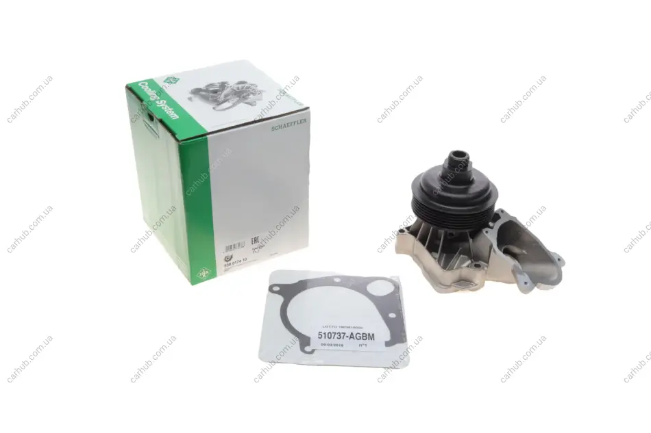 Помпа води BMW 3 (E46)/7 (E65/E66/E67)/X5 (E53) 3.0d 01-06, M47/M57 INA 538 0174 10 (фото 1)