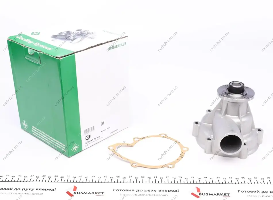 Помпа води BMW 5 (E12/E28/E34)/6 (E24)/7 (E23/E32) 2.5-3.6 77-95, M30/S38 INA 538 0179 10 (фото 1)
