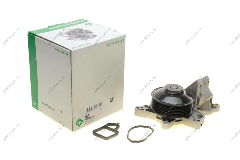 Помпа води BMW 5 (F10/F11)/7 (F01-04)/X5 (E70)/X6 (E71/E72) 2.0d-3.0d 09-, N57/M57 INA 538 0185 10 (фото 1)