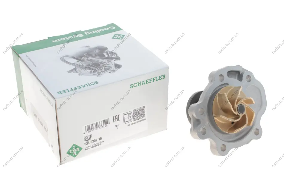 Помпа води Opel Agila/Suzuki Ignis/Jimny/Splash/Swift/SX4/Vitara 08- INA 538 0307 10 (фото 1)